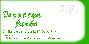 dorottya jurko business card